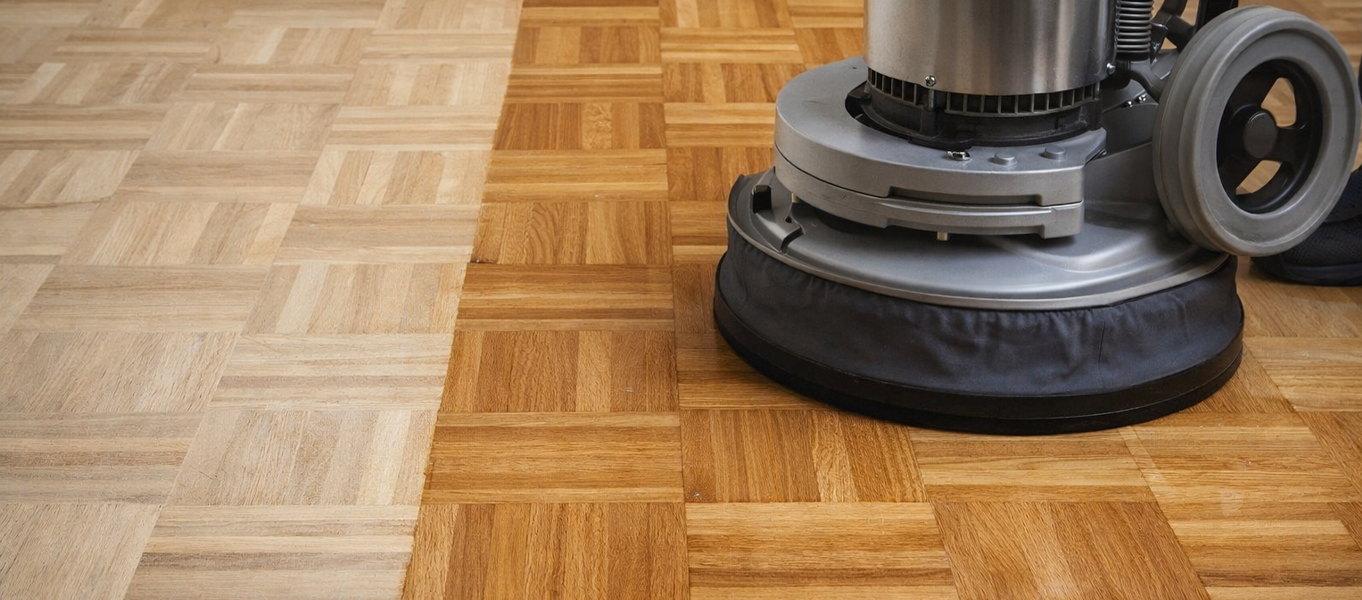 Parquet restoration and refinishing in Ashford, Kent