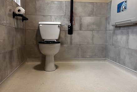 Accessible Toilet Wall Tiling Installation