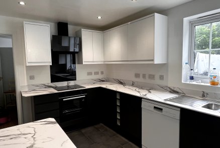 Complete Kitchen Installation with Tiling & Finishing