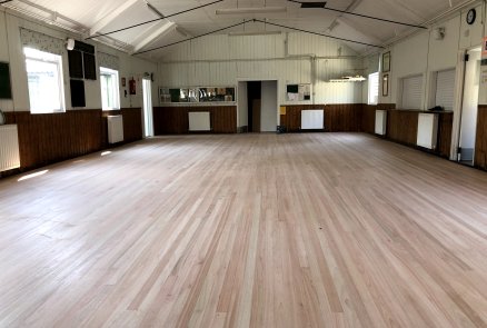 Solid Wood Flooring Installation for Assembly Hall